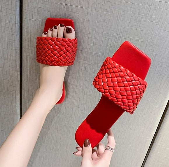 FOX SQUARE TOE SANDALS